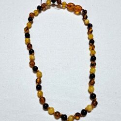 Baltic Amber knotted Teething Necklace