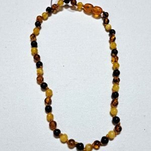 Baltic Amber knotted Teething Necklace