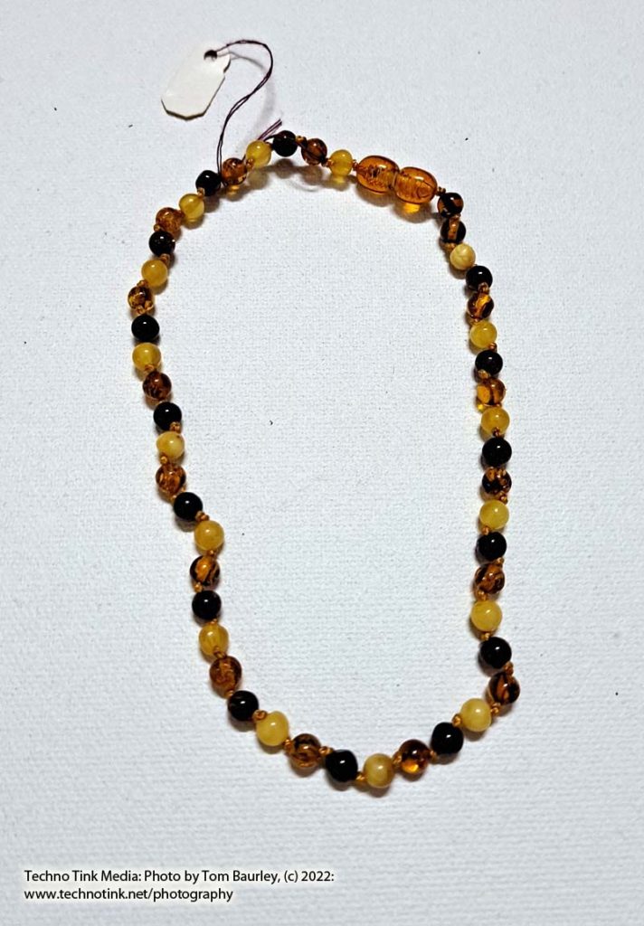 Baltic Amber knotted Teething Necklace