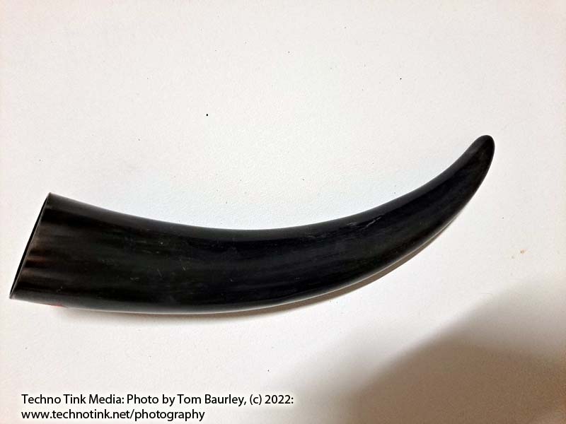 Medium black Drinking Horn 13"x2.5"x2.25"