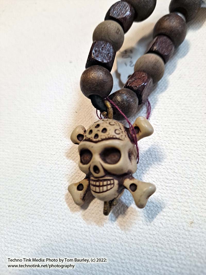 Pirate Jolly Roger Beaded Necklace