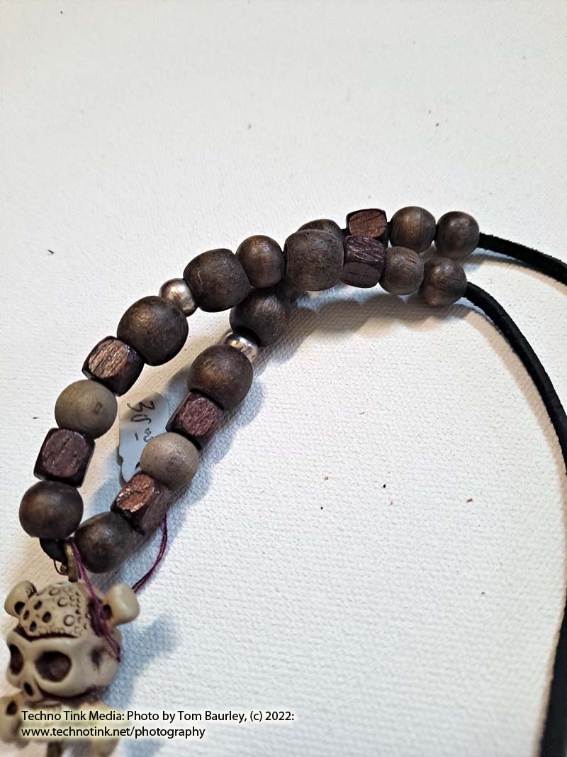 Pirate Jolly Roger Beaded Necklace - Image 5