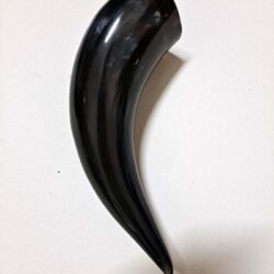 Small Black Drinking Horn 100 ml 8x3x2"