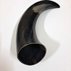 Extra Large, Black and Tan Viking Drinking Horn XL01