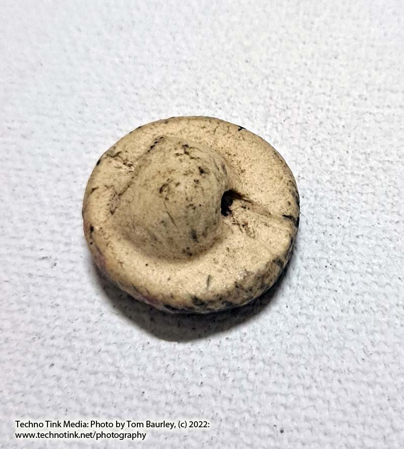 Blue Tan Labyrinth Button - Image 3