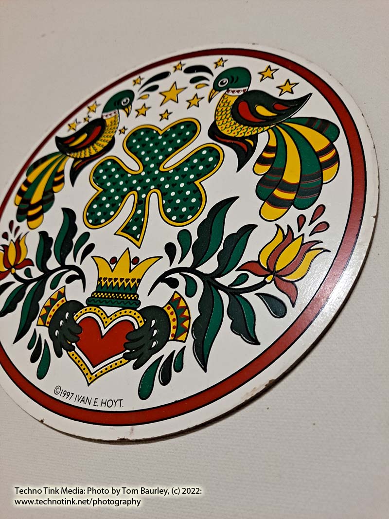 Used Small Dutch Hex Sign: Irish - Hoyt - Image 4