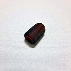 Viking Grave Glass Beads - Replica, Dark Blood Red Barrel