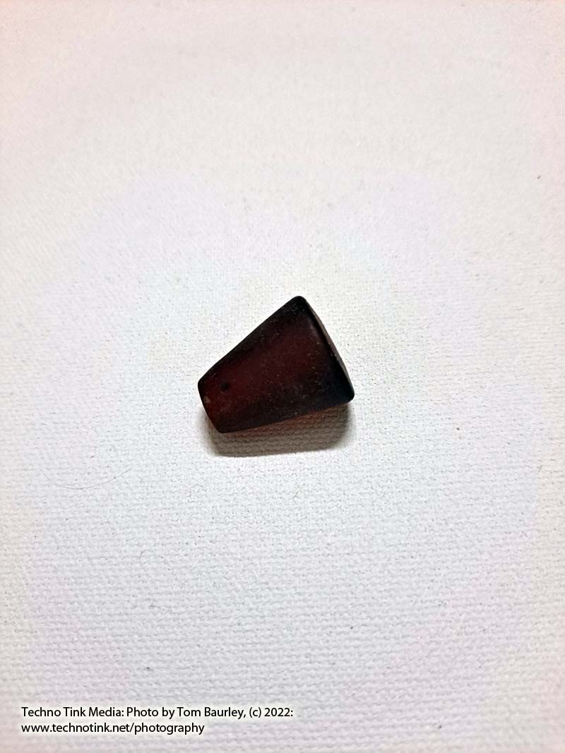 Viking Grave Glass Beads - Replica, Dark Blood Red Conical