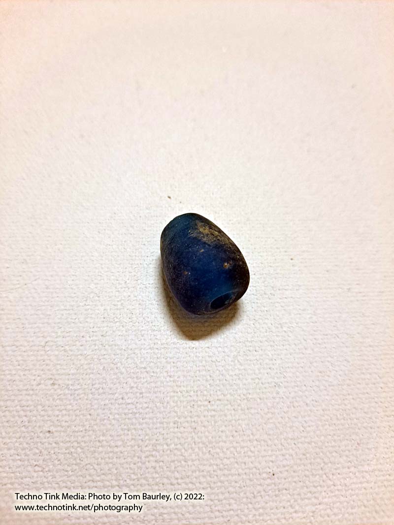 Viking Grave Glass Beads - Replica, Light Blue Conical