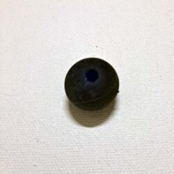 Dark blue rough glass bead Viking Birka Replica