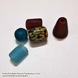 Varied Assorted replica Viking Grave Beads - 5 count