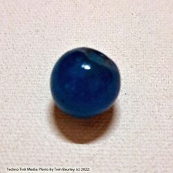 Viking Grave Glass Beads - Replica, Medium blue shiny