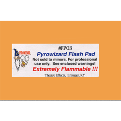 Theatre Effects Pyrowizard™ Flash Paper Sheets - 2"x3" 20 sheets