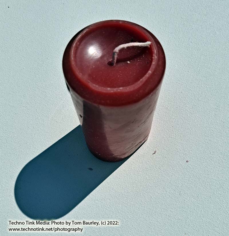 Medium rose geranium or patchouli red scented candle - Image 6