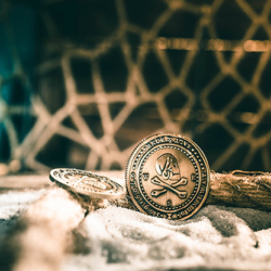 Pirate Coin (Half- Dollar) by Ellusionist -Trick