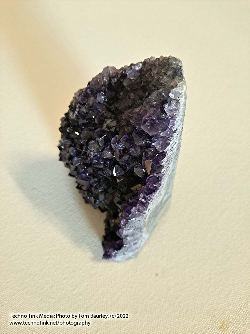 Medium Cut 4.25"x 3" Amethyst Crystal with Smooth cut sides - Image 4