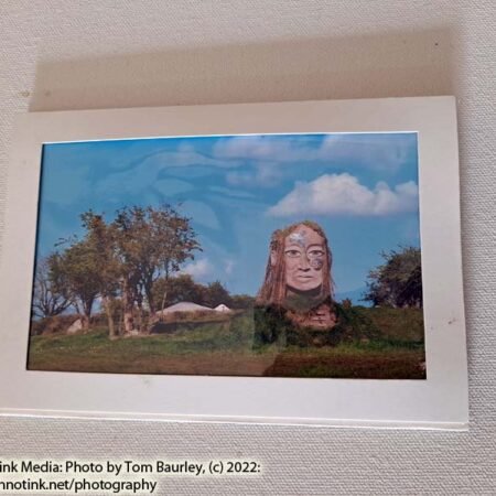 Statue God head at Hill of Uisneach Ireland by Tom Baurley 2012