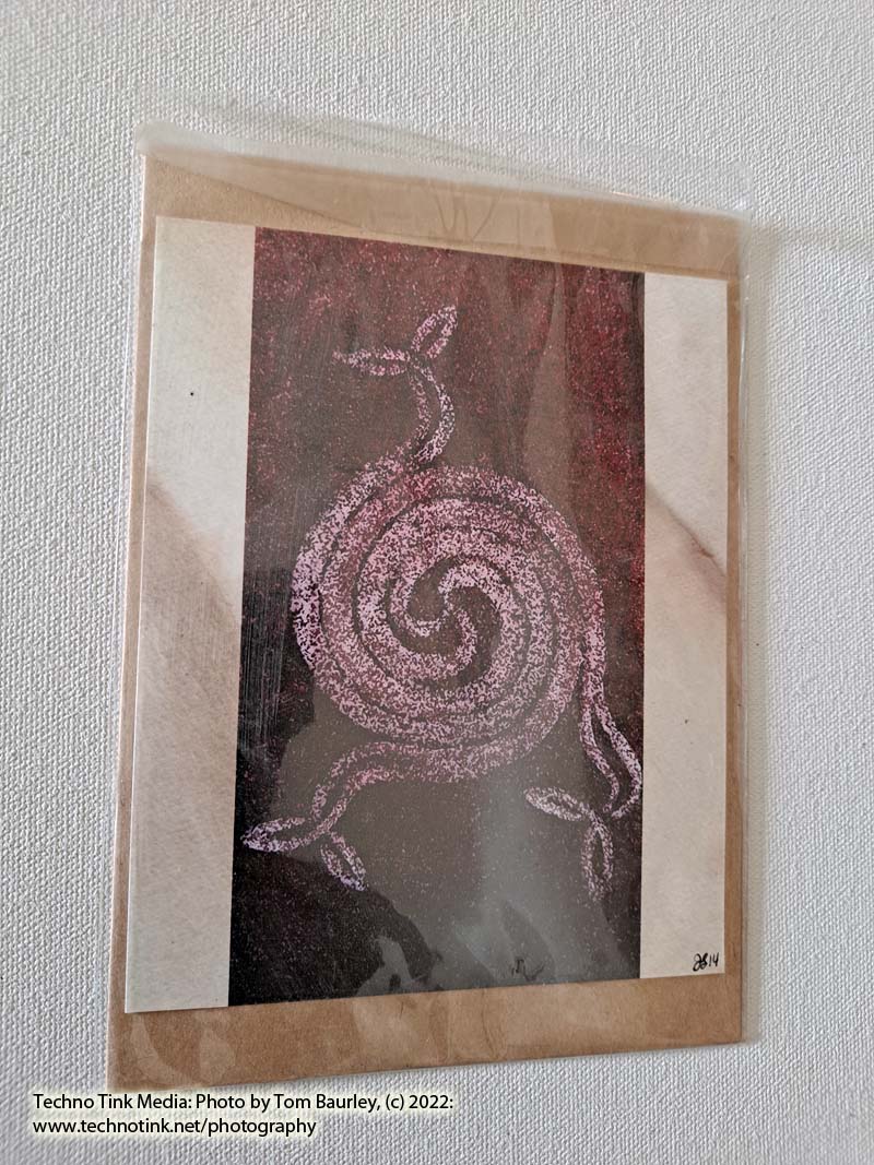 New Winter Spiral Art Card by Jill Sattler
