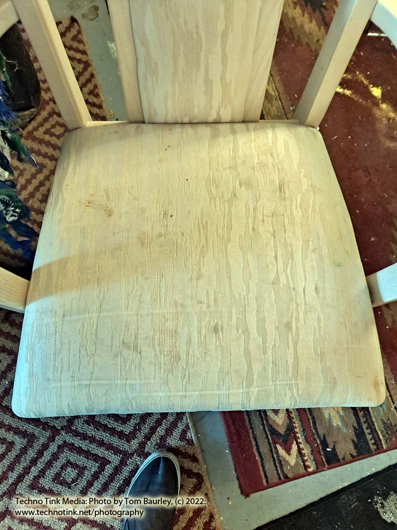 Solid Glass Dining Room Table (Large 72" x 42" ) and Five 43" x 21" ivory/beige Chairs - Image 18