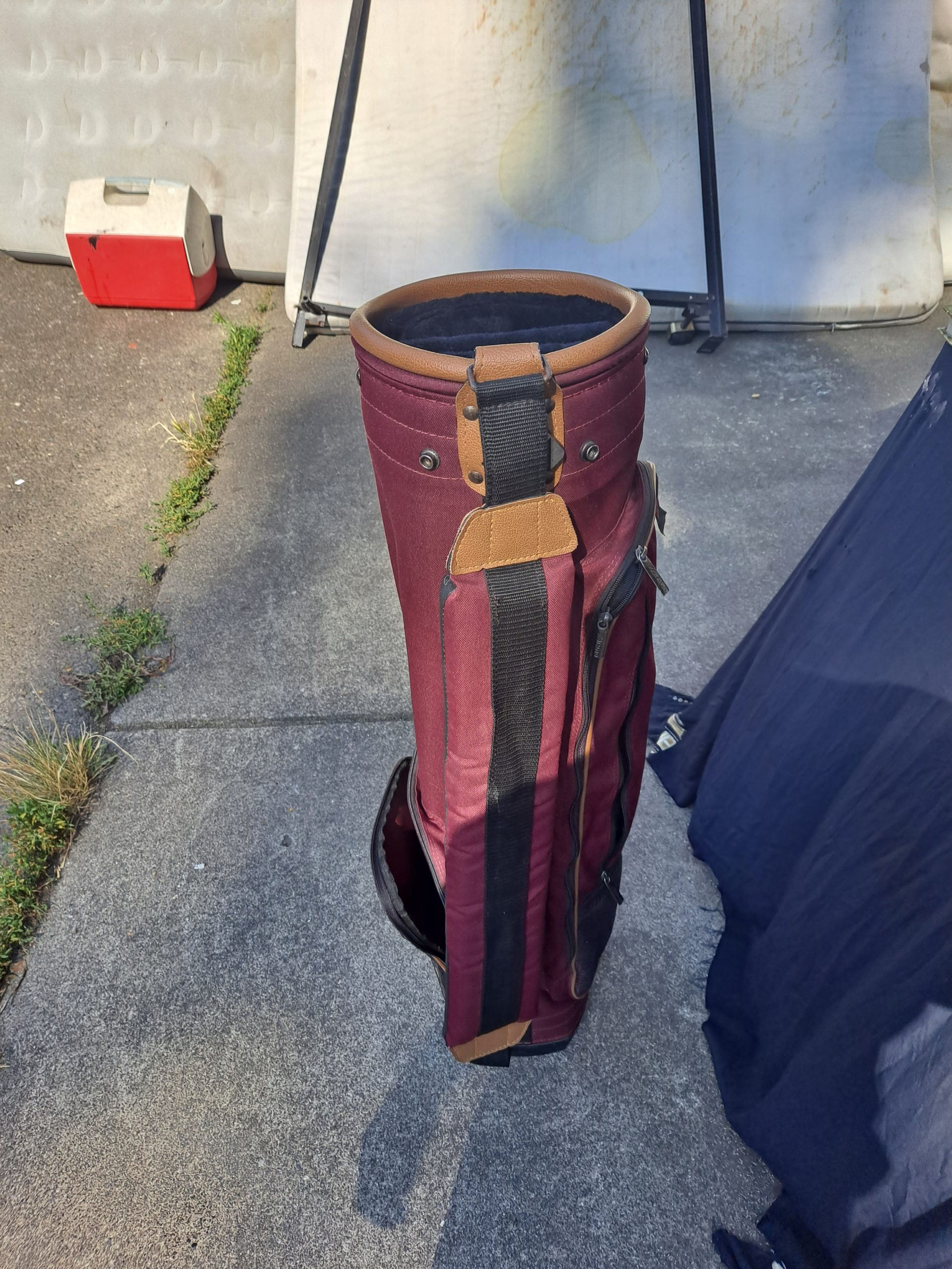 Classic Stand Series SF Mizuno Maroon Golf Bag 34"x8.5"x8.5" - Image 10