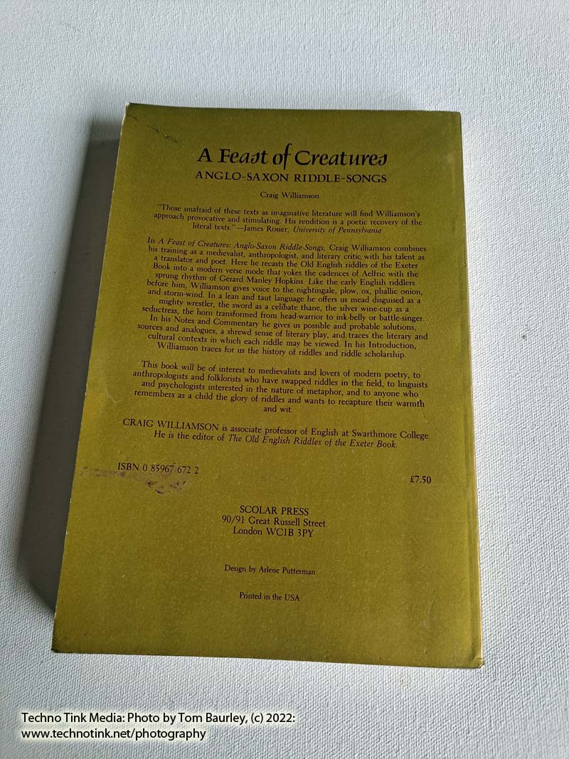 A Feast of Creatures : Anglo-Saxon Riddle-Songs by Craig Williamson - Image 5