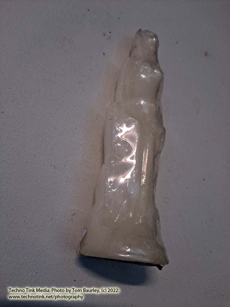 Spell Candle - Female Figurine, White 7.5x2x2 - Image 4