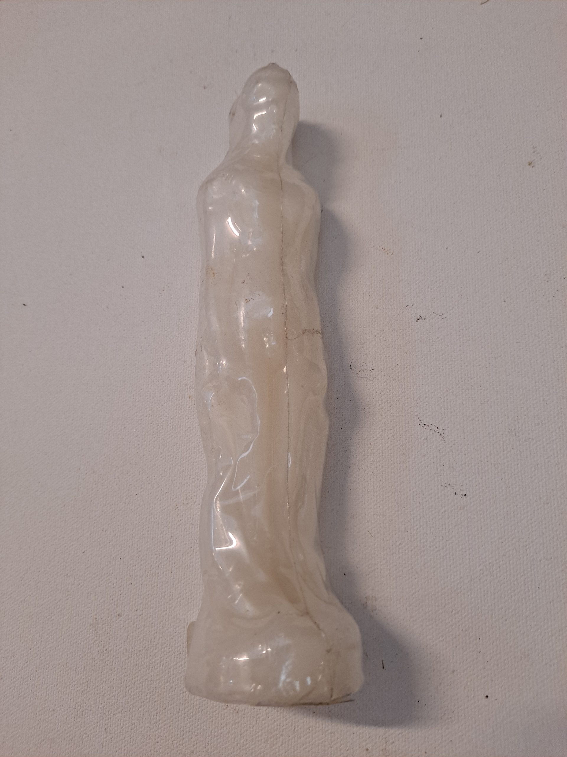 Spell Candle, male Figurine, White 7.5x2x2