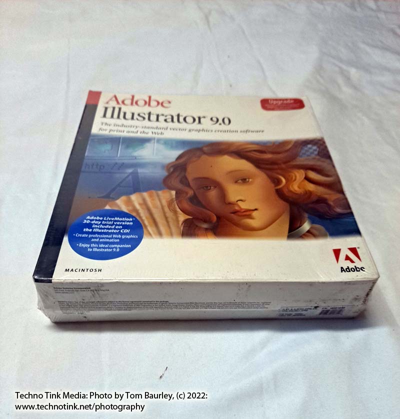 Adobe Illustrator Version 9 Upgrade for Macintosh, Unopened Box Pack