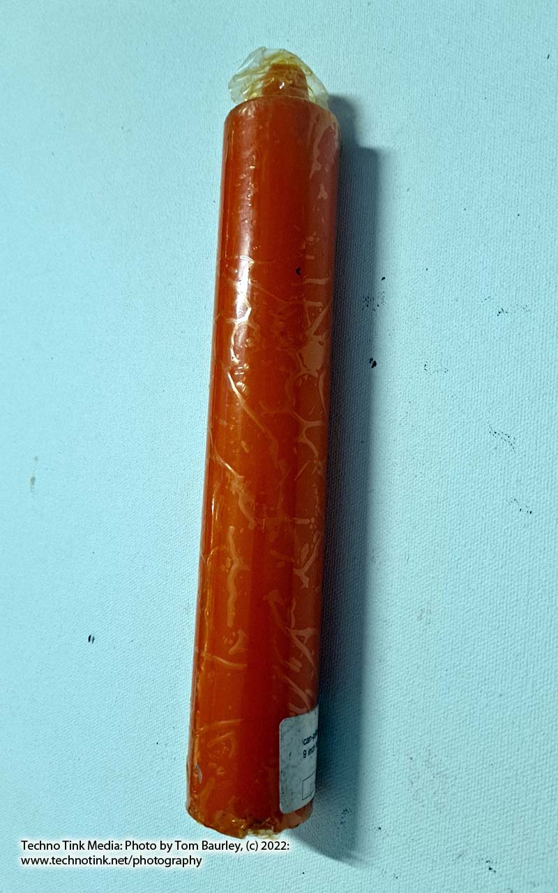 Pillar Candle - Orange 9x2x2 - Image 5