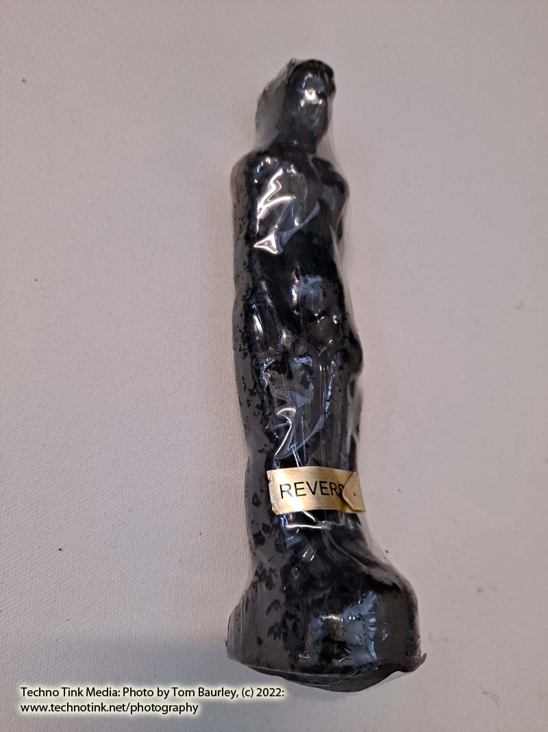 Spell Candle - Male Figurine, Black 7.5x2x2