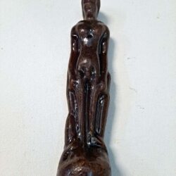 Spell Candle - Male Figurine, Brown, 7.5x2x2
