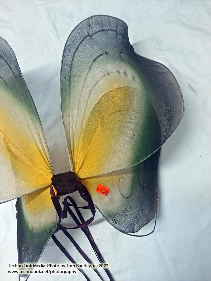 Purple-Green-Yellow Flower Fairy Wings 16"x16"x6" - Image 13