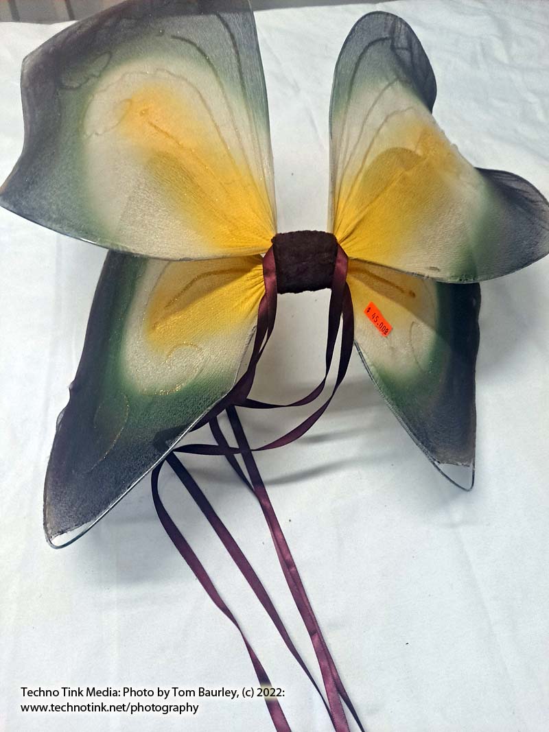 Purple-Green-Yellow Flower Fairy Wings 16"x16"x6" - Image 15