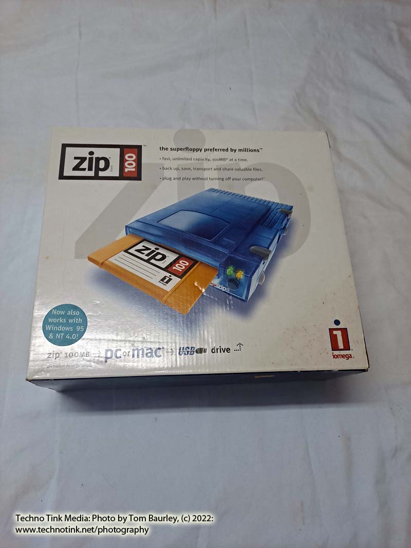 Iomega Zip 100 External Drive USB for PC w/ Original Box