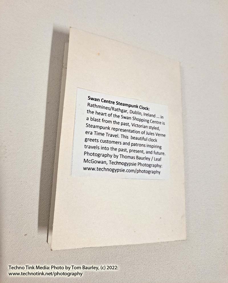 Steam Punk Clock Rathmines Dublin Photo Card by Tom Baurley - Image 3