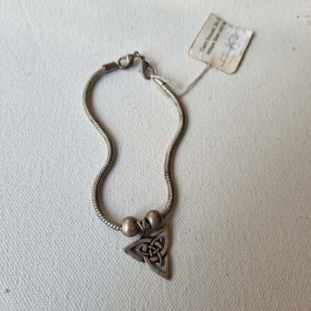 Celtic Triangle Bracelet - Silver