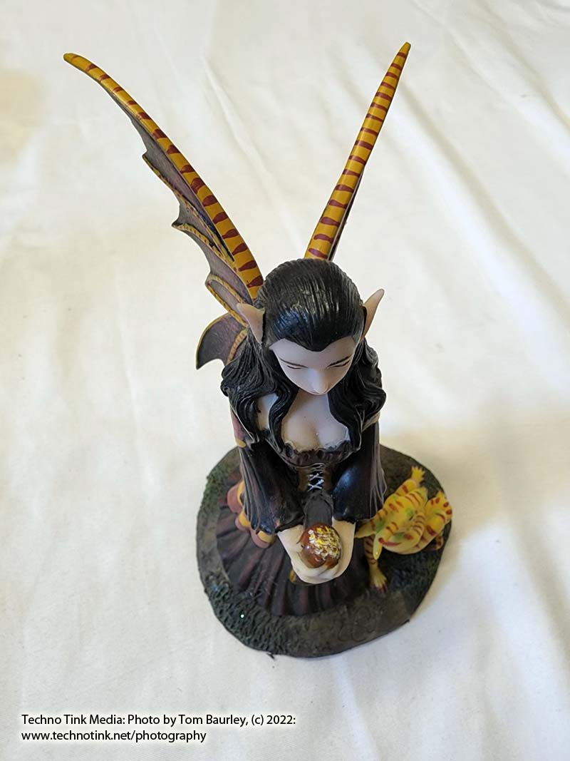 Amy Brown Dark Fae Figurine with Mini Dragon - Image 2