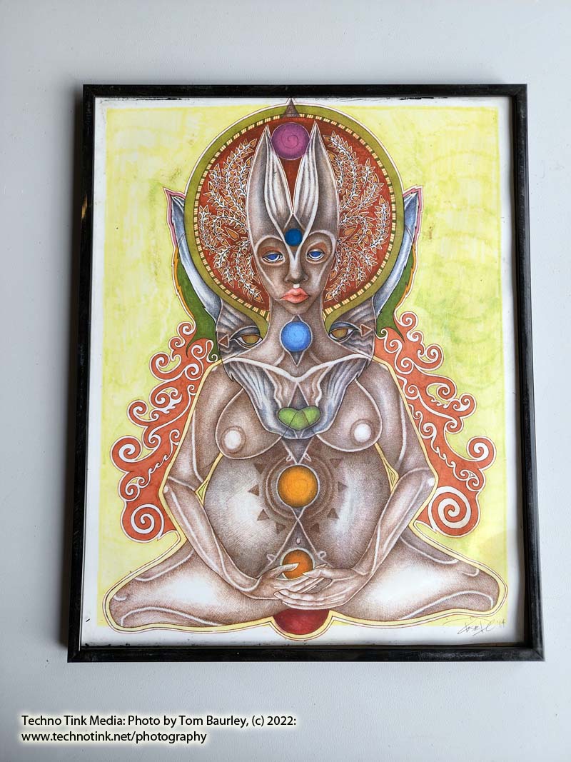 Elven Pregnant Mamma 11 x 14 Colored Art Illustration Framed Painting Print