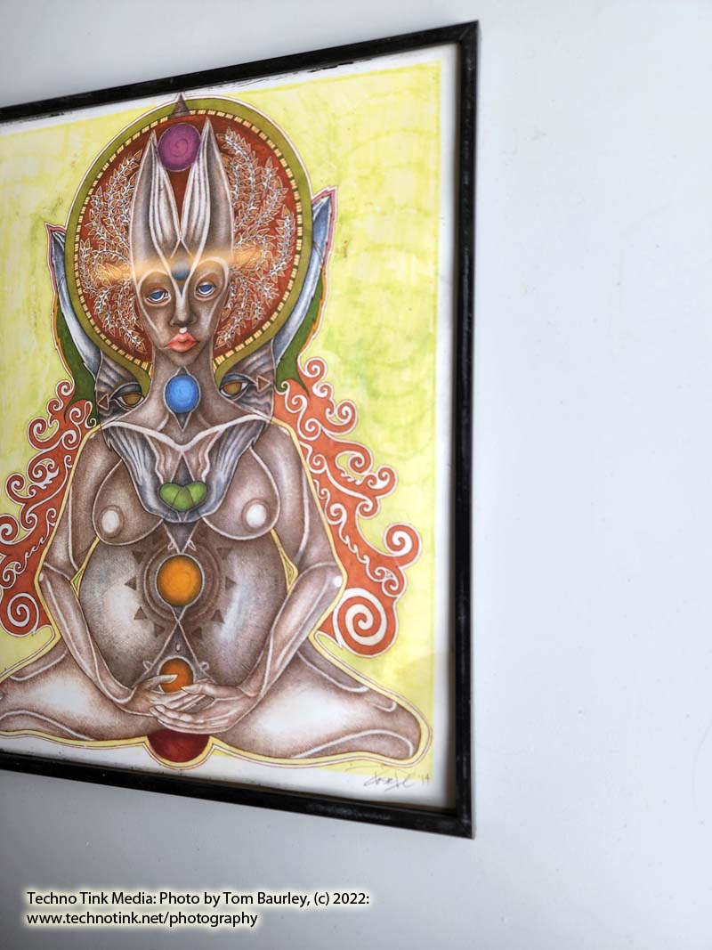 Elven Pregnant Mamma 11 x 14 Colored Art Illustration Framed Painting Print - Image 3