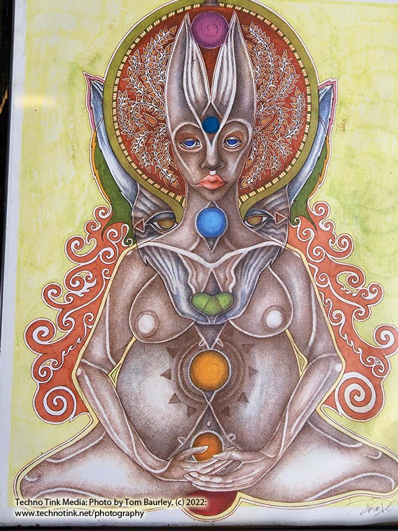 Elven Pregnant Mamma 11 x 14 Colored Art Illustration Framed Painting Print - Image 4