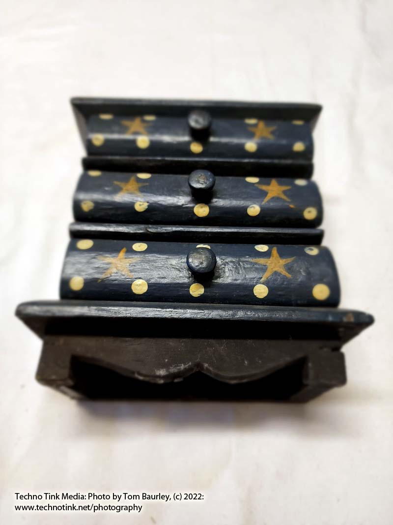 Dark Blue min Sun Moon handcraft dresser jewelry box - Image 7