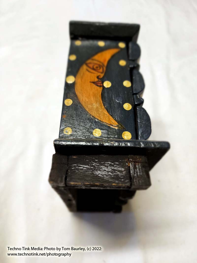 Dark Blue min Sun Moon handcraft dresser jewelry box - Image 10