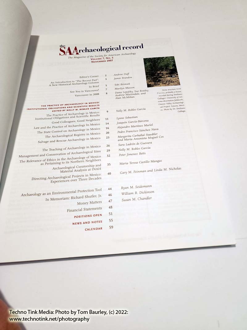 The SAA Archaeological Record, November 2007, Vol 7, Number 5 - Image 3