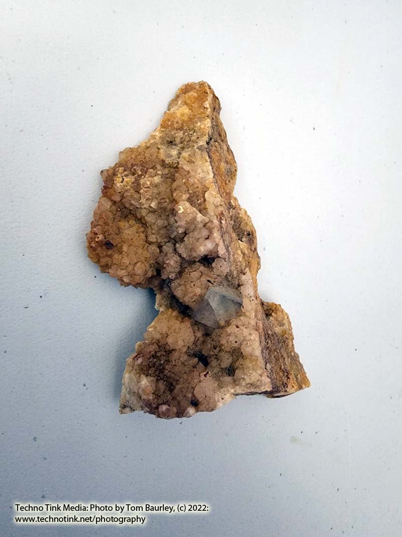 Medium sized Quart Crystal Chunk with Fluorite crystal approx 4x2x1.5 inches, 3.1 oz - Image 2