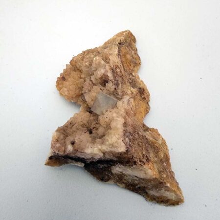 Medium sized Quart Crystal Chunk with Fluorite crystal approx 4x2x1.5 inches, 3.1 oz