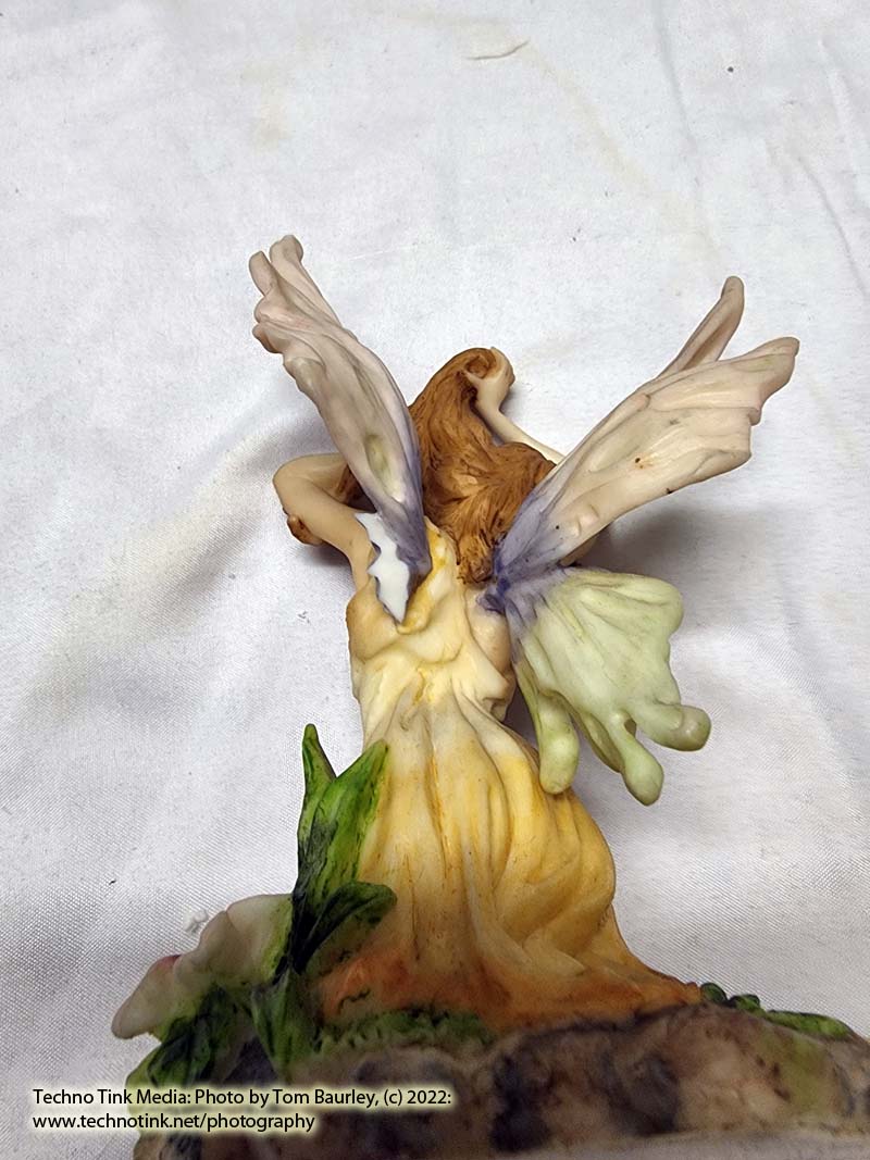 Summit Collection Seated Fairy Girl Playing with Hair Figurine (Damaged) - Image 7