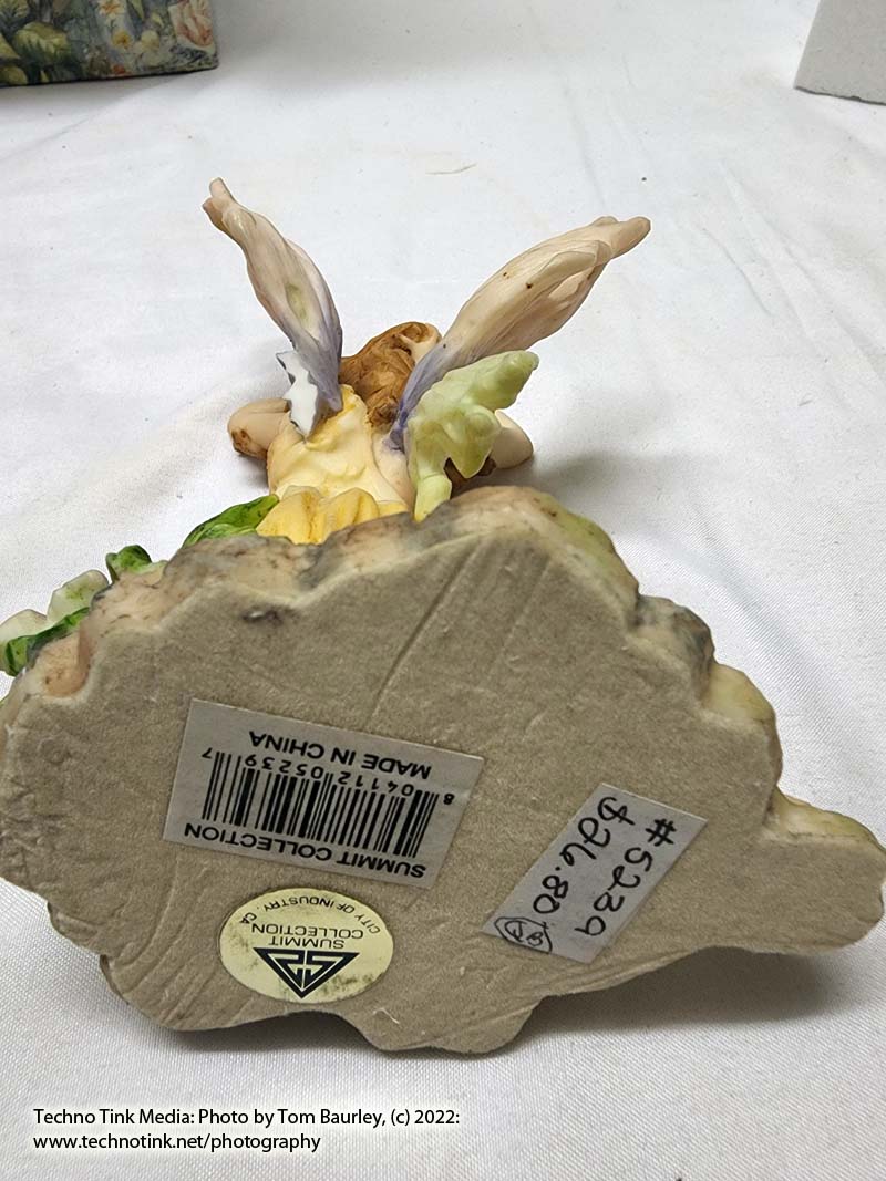 Summit Collection Seated Fairy Girl Playing with Hair Figurine (Damaged) - Image 9