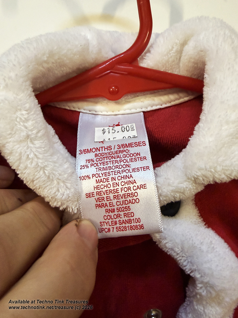 Santa Baby Onesie Suit 3-6 Months - Image 13
