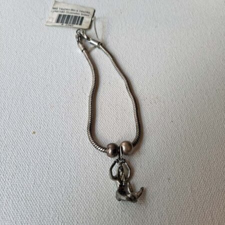 Silver Mermaid Pendant Bracelet
