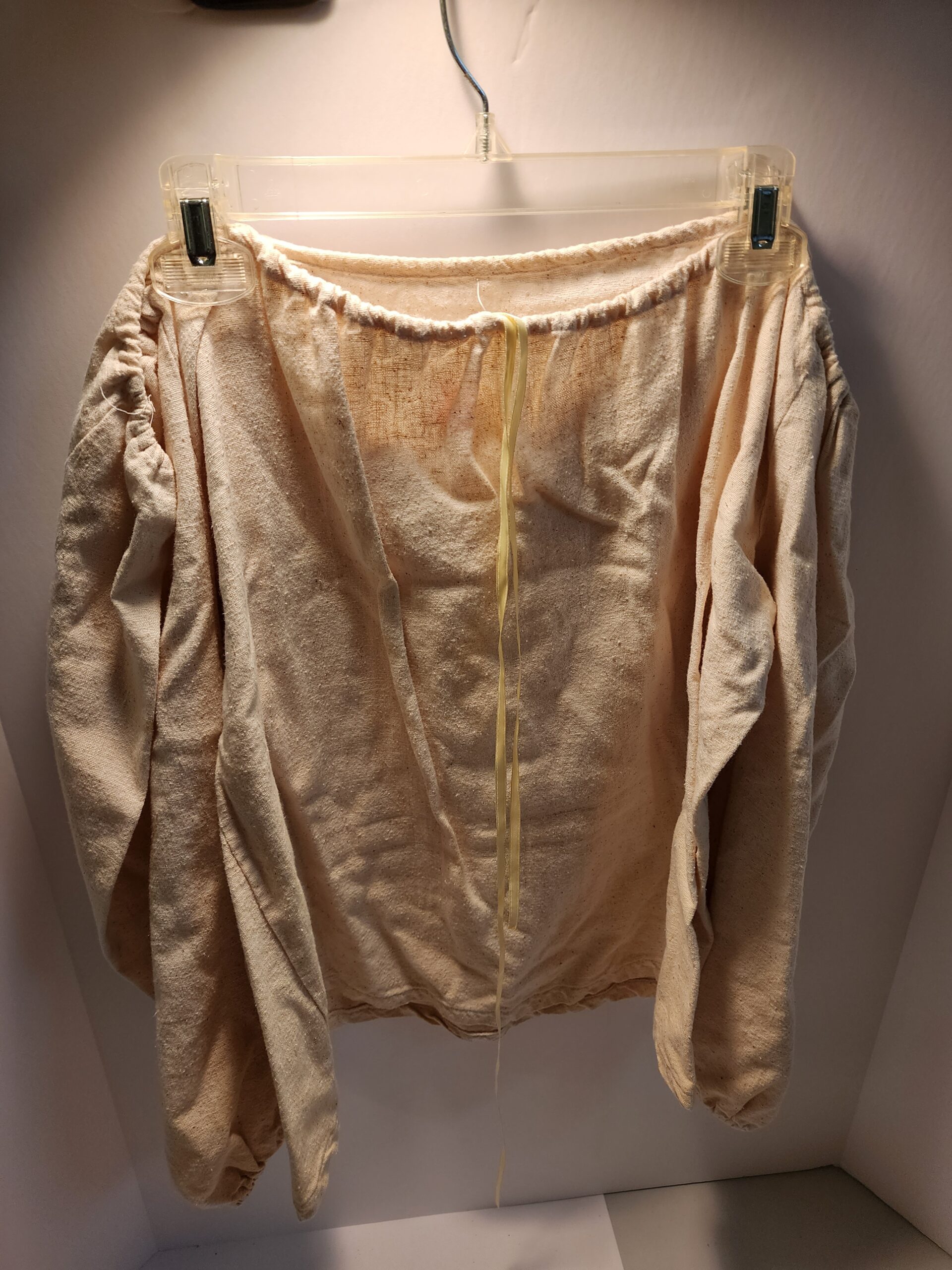 Antique-off white Medium Peasant Blouse